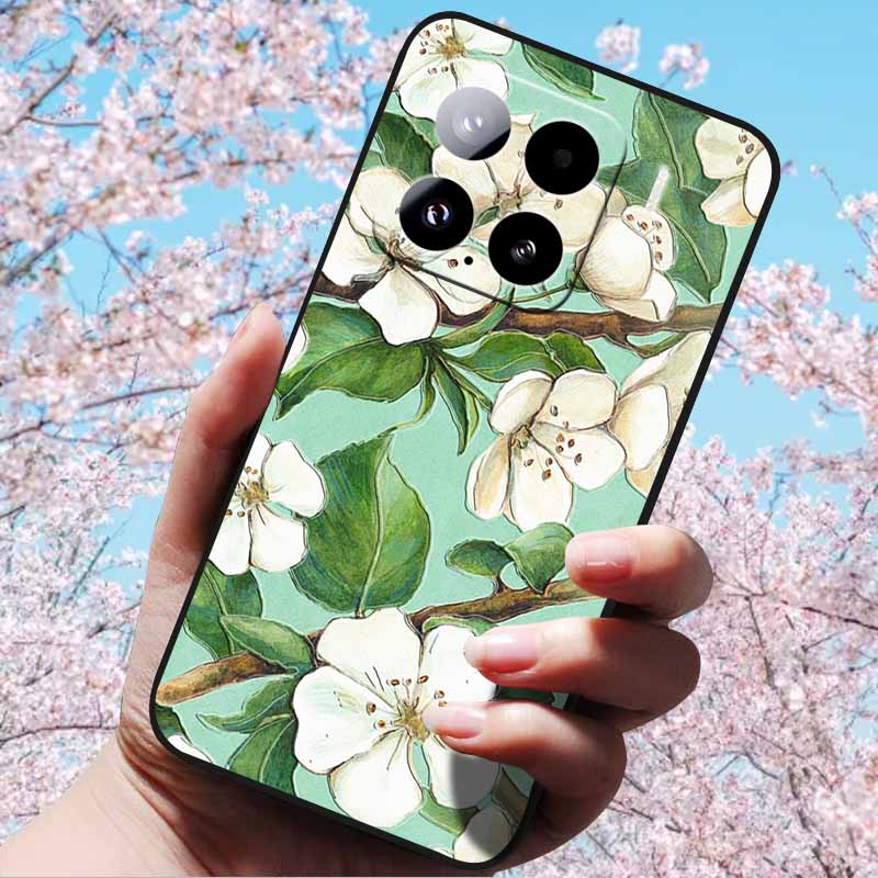 Для Xiaomi 15 Pro 5G 6.73" Чехлы 3D Рельефный Мягкий Силиконовый Чехол Ретро Тисненый для Xiaomi 15 5G Телефон Mi 15pro 15 3D Мягкий ТПУ Чехол