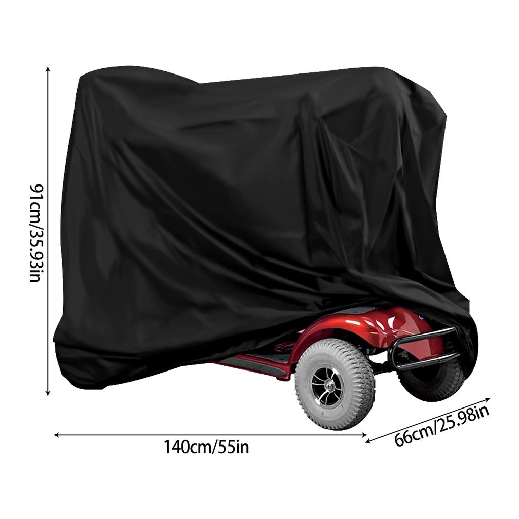 Mobility Scooter Cover Waterproof Wheelchair Storage Cover for Travel Scooter Weather Cover Electric Chair Cover Heavy Duty 190D