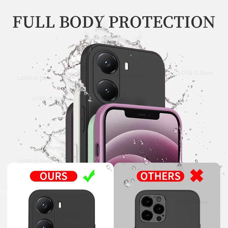 Для Poco X7 Pro Чехол Жидкий Силиконовый Защитный Чехол Для Камеры, Чехол Для Телефона Для Xiaomi Poco X7 Pro Мягкая Задняя Крышка
