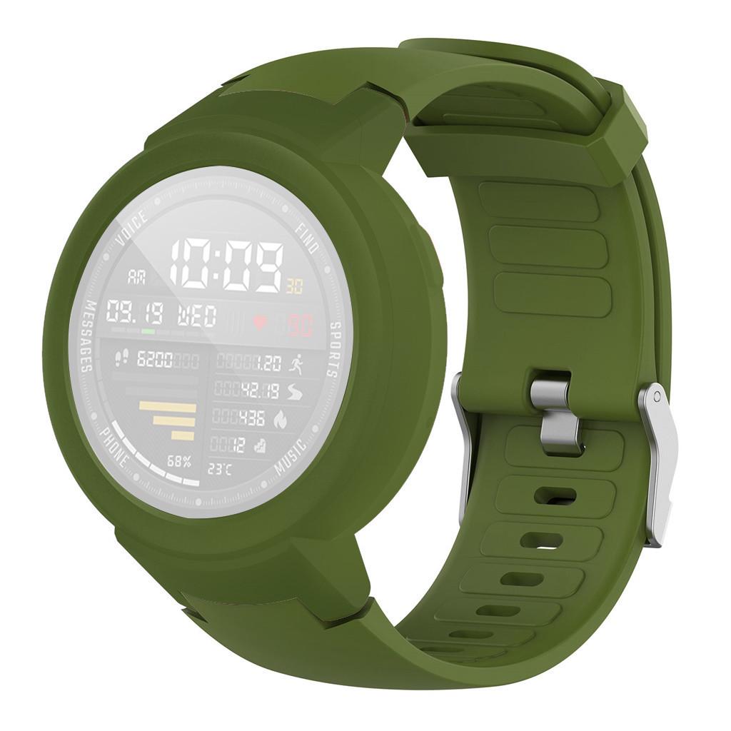 Силиконовый ремешок для часов + ТПУ чехол для Amazfit Youth Watch