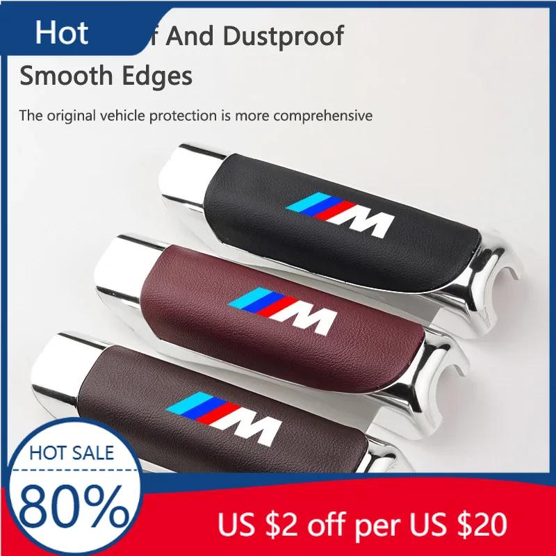 2025 ABS Car Handbrake Cover For BMW M Sport M2 M3 M4 M5 M6 E46 E90 E60 F10 F30 E39 E36 F20 E87 Leather Hand Brake Cover Acc