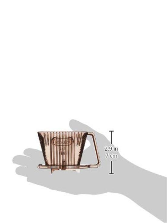 Melitta Coffee Dripper Made In Japan with Measuring Spoon Plastic for 1-2 Cups Brown Aroma Filter Series AF-M1 X 1