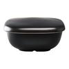 GO-2B Кастрюля для риса в микроволновой печи, черная 2 Go Сделано в Японии