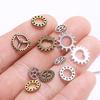 100Pcs Antique Steampunk Mini Wheel Gear Charms Pendant Diy Jewelry Making Craft