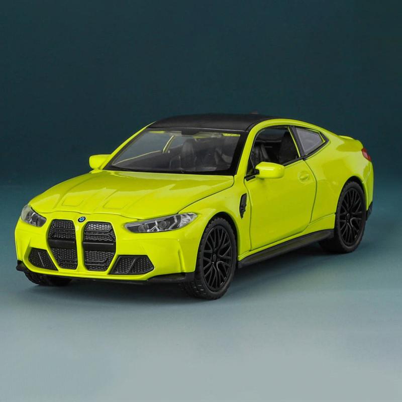 1/32 BMW M4 G82 Купе Сплав Модель Спортивного Автомобиля Литой Металлический Транспорт Автомодель Симуляция Звук и Свет Коллекция Детская Игрушка Подарок