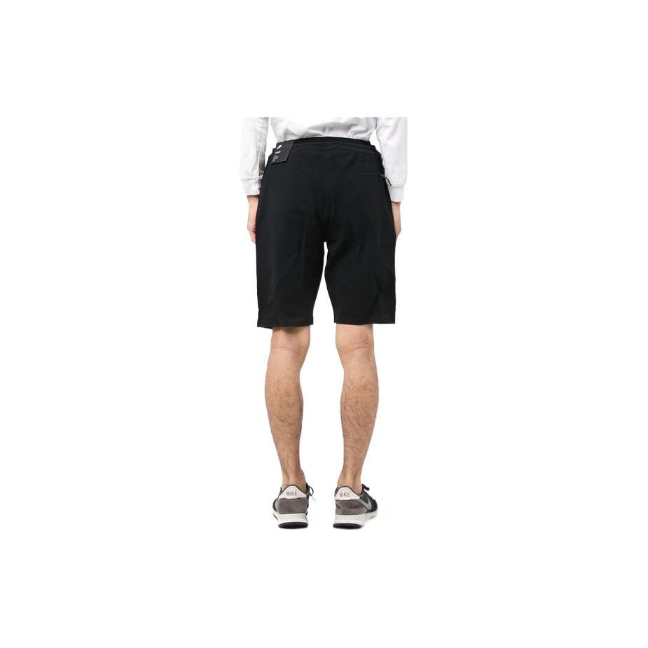 Nike Однотонные шорты с логотипом и шнурком, мужские брюки, черные 886180-010