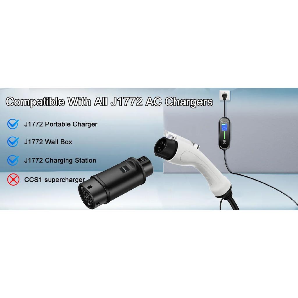 Type 1 to Type 2 Adapter Electric Vehicle Charger Type 2 to Type 1 AC Adaptor GB/T EVSE Charging Convertor For Electric Cars