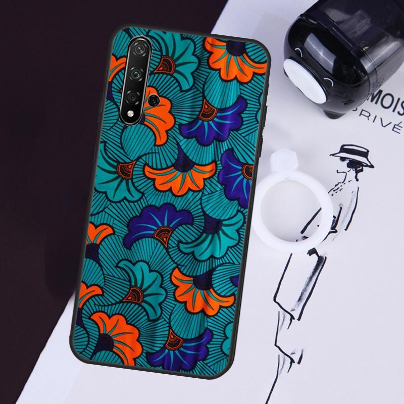 African Wax Fabric Cover For Huawei Nova Y91 Y90 Y70 Y60 Y61 9 10 SE 11i 8i 7i 3i 5T P30 P40 Lite P60 Pro Case