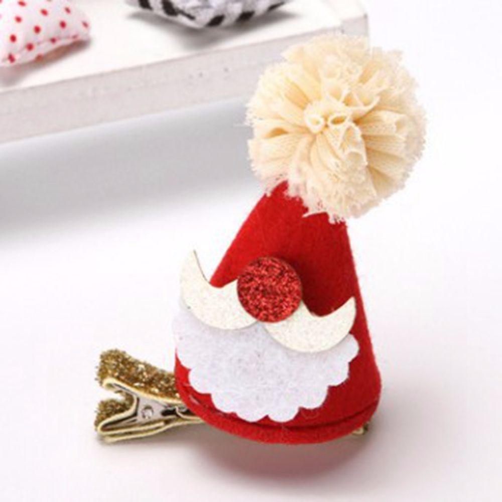 Snowflake Christmas Hat Hairpin Korean Style Headwear Kids Hair Accessories Christmas Hair Clip