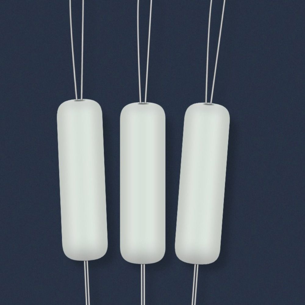 Floating Beans Oval Straight Column Anti-wrapped Beans Fishing Bobber Float Fishing Space Beans
