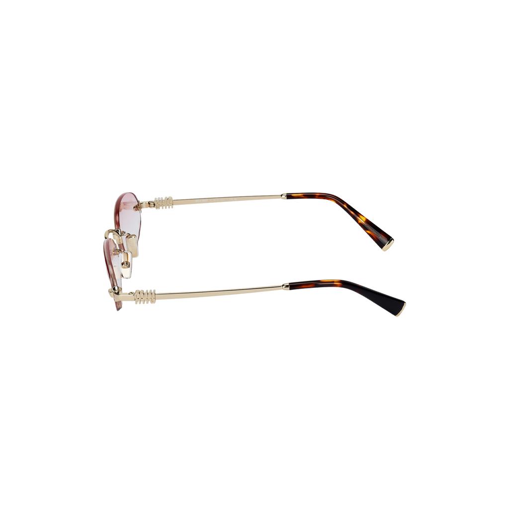 Miu Miu Gradient Design Oval Sunglasses Unisex sunglasses Gold SMUA54_EZVN_FE70O_C_051