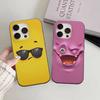 Забавное лицо Для IPhone 17 16 15 14 13 12 11 Pro Max Plus Pro Прозрачный Чехол для Телефона Нескользящий Корпус