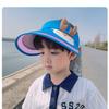Kids' Hats Summer with Fan Sun Hats Boys Girls Sun Hats Cartoon Cute Sunblock Empty Top Hats