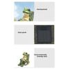 Mini Rocking Chair Frog Figurine Lamp Creative Animal Statue  Garden Decoration