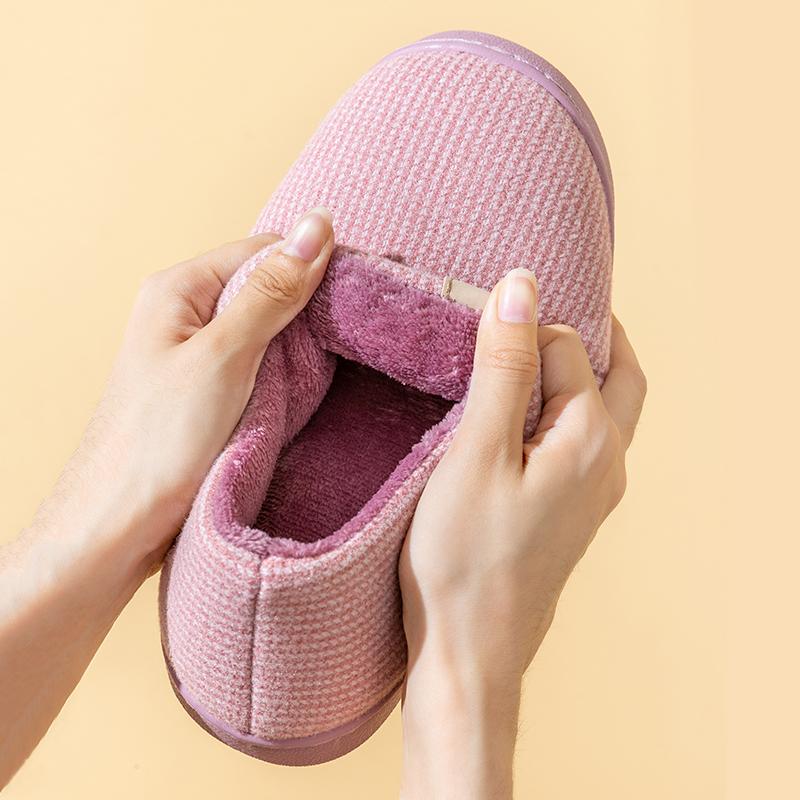 Winter Warm Shoes Woman Men Indoor Slippers Soft Plush Lovers Home Floor Slipper Anti-slip Ladies Bedroom Slides