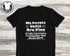 Funny Sarcastic Quote T-Shirt and Kids T-Shirt: 'My People Skills Are Fine'