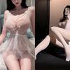 Сексуальное нижнее белье обнаженная грудь чистая страсть маленькая грудь соблазн сетчатое ночное платье горячий костюм без снятия флирт сексуальное нижнее белье униформа