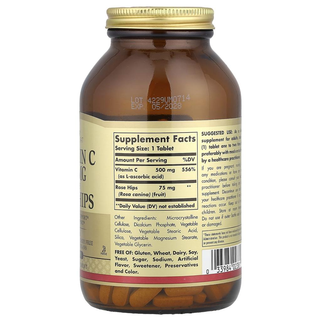 Vitamin C with Rosehip, 250 Tablets