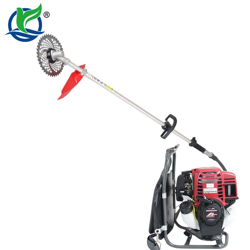 Бензинонокосилка Qin Yan GX35, 4-тактная, с рюкзаком, китайская вилка (адаптер в комплекте)