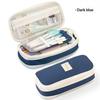 Canvas Pencil Case Large Capacity Multiple Colors Perfect For Students School Office Daily Use