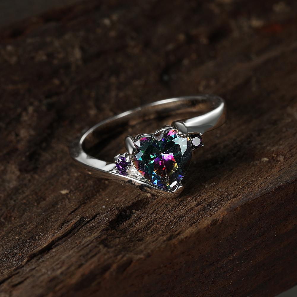 Любовь Микро Инкрустированное Водное Голубое Кольцо Haoshi для Женской Моды