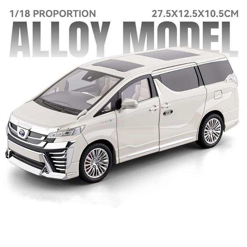 1/18 Vellfire Alphard MPV Сплав Люксовый Модель Автомобиля Литье под Давлением Металлические Транспортные Средства Модель Автомобиля Звук Свет Симуляция Коллекция Детская Игрушка Подарок