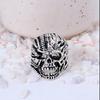 Bold Skull Ring for Men! $\mid$ Oxidized Silver $\mid$ Detailed Distressed Design $\mid$ Must-Have Biker & Gothic Jewelry.
