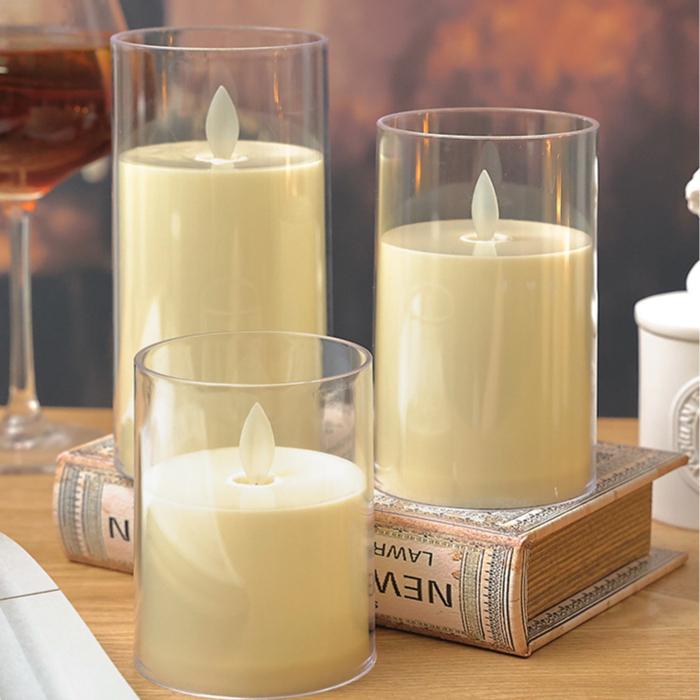 1/4/8 шт. светодиодная электронная свеча концертная свеча украшение сценарий убить атмосферу свет рождественский ночник