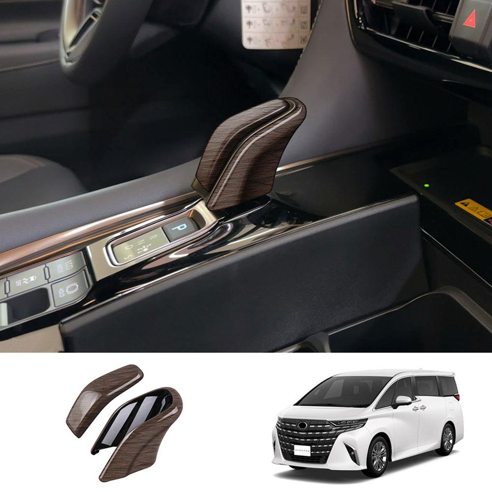 LHD RHD для Toyota Alphard Vellfire 40 Series 2024 2024 ABS черная ручка переключения передач автомобиля крышка головки коробки передач наклейка аксессуары