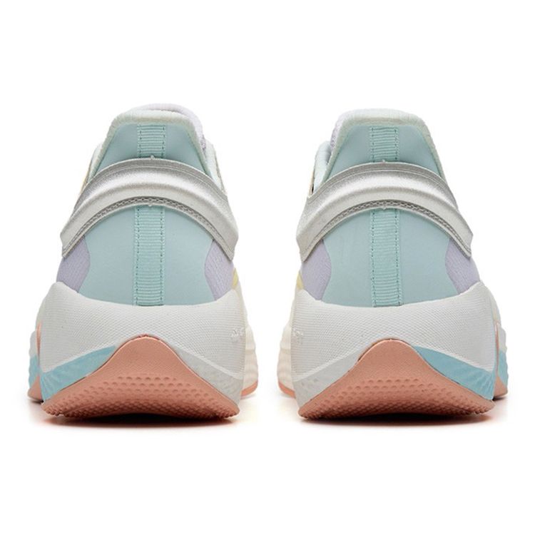 Anta Lightweight Breathable Shock Absorbing Non-Slip Durable Running Shoes Women Sneakers White Blue Purple 122235556-4