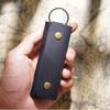 Натуральная кожа мужской автомобильный ключ чехол роскошный карманный брелок чехол универсальный мини ключ сумка для дома