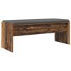 Hallway Bench with Cushion Reclaimed Wood Look 103 X 38 X 40 Cm