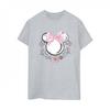 Womens/Ladies Minnie Mouse Flowers Bow Boyfriend T-Shirt