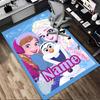 Personalized Name Princesses' Garden Living Room Non-Slip Area Rug Soft Carpet for Bedroom Kids Playroom Sofa,Office Home Decor Doormat