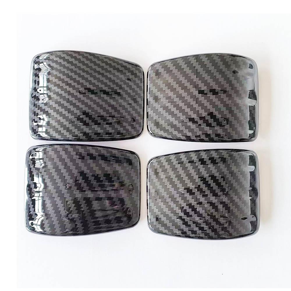 4 шт./компл., внутренняя ручка автомобиля, текстурированная крышка из углеродного волокна, кольцо динамика, наклейка, автоаксессуары для BYD Atto 3 Yuan Plus 2022 2023