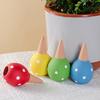 4Pcs Terracotta Watering Spikes Polka Dot Plant Self-Watering Bulbs Planter Insert Slow Release Automatic Watering Globes Gift for Home Gardeners