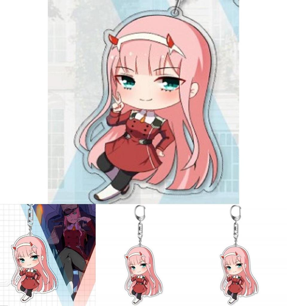 Брелок Ditf Darling In The Franxx Зеро Ту 002 Акриловый Брелок Вневременной Дизайн Идеально Подходит Для Коллекционеров И Фанатов