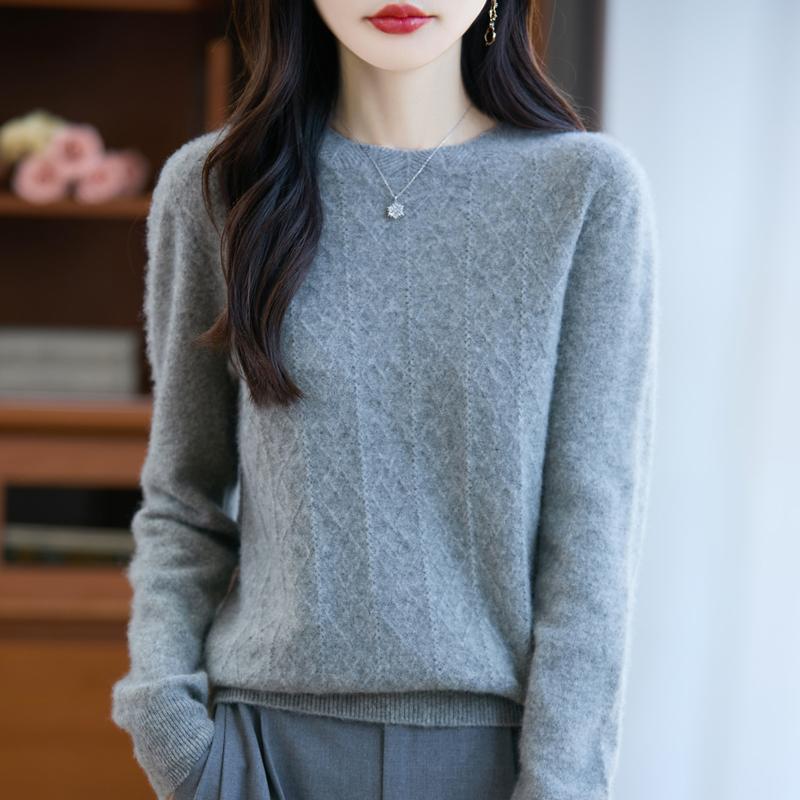 Женский кашемировый свитер Qinghe кашемир 30% кашемир 70% шерсть осенне-зимний пуловер теплый и модный
