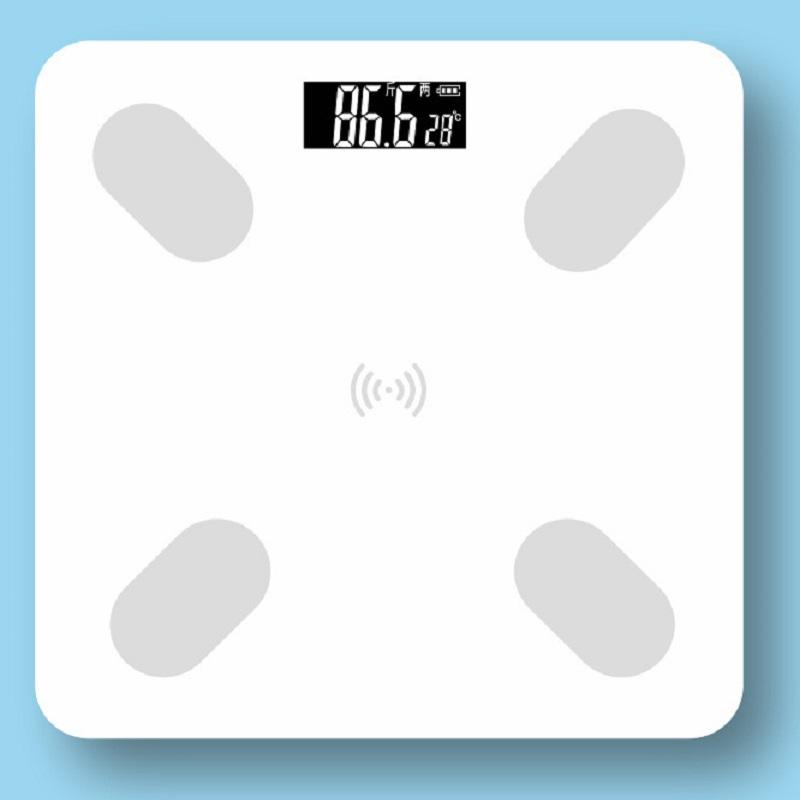 Digital Bathroom Scale 7 Styles Intelligent LCD Display High-Strength Weighing Scales with Temperature Feature Weight Management