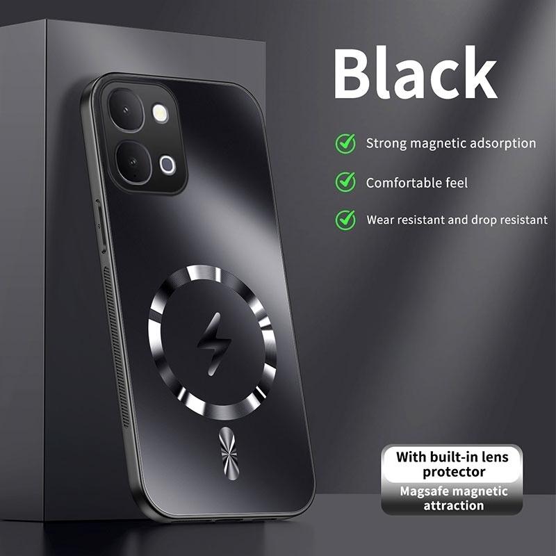 Для Vivo Y31D Y31D Pro Чехол Интегрированный магнитный светопоглощающий модный ледяной рисунок матовая поверхность ударопоглощающая коробка
