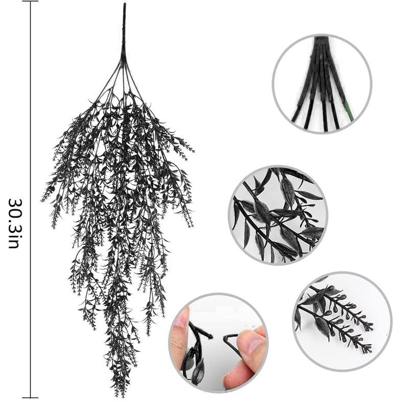 Artificial Ivy Flower Vine Garland Lavender Wall Hanging Home Garden Trailing Basket Plants