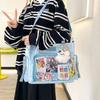 Новая Y2K Милая Звезда Комикс Ita Bag Женские Модные Сумки Через Плечо Лолита Девушка Прозрачная Сумка-Тоут DIY Дисплей Сумка Через Плечо Сумка