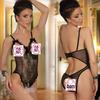 European Lace Sheer Sleepwear Bodysuit with Open Crotch - Erotic Lingerie Set