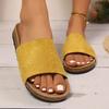 Модная женская обувь 2025 Лето Пробковые клоги Шлепанцы для женщин Большой размер Открытый носок Плоский каблук Сандалии Женские Удобные Нескользящие Клоги Сандалии
