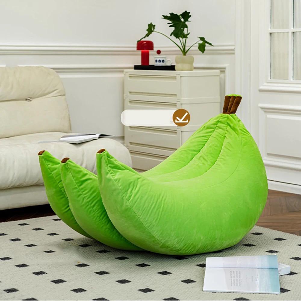 Креативный фруктовый ленивый диван для дома, спальни, татами, спальное и откидывающееся мягкое одноместное кресло-банан, забавные украшения для гостиной