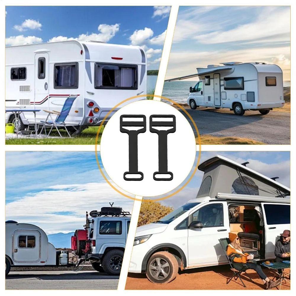 Black RV Window Safety Lock PLA Window Limiter For RV Window Ventilation