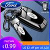 New 2026 Car Sticker Ford New 2025 Hot Zinc Alloy Car Smart Key Case Cover Keyless Shell for Ford Fusion Mustang Kuga Ecosport E