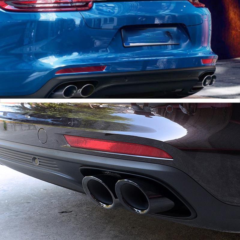 Нержавеющая сталь Наконечник глушителя для Porsche Panamera 971 2017-2021 Модификация выхлопной системы