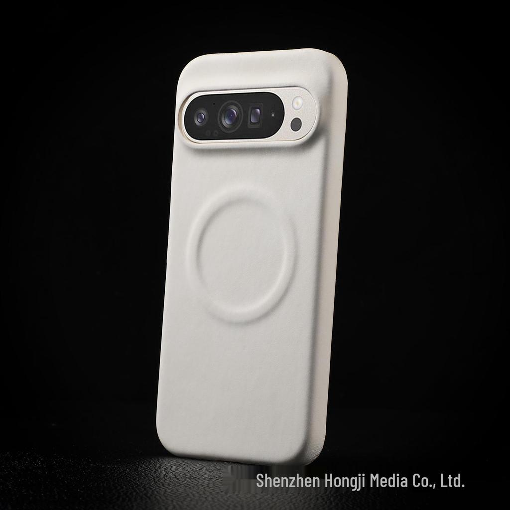 Магнитный чехол-полуобложка из кожи ягненка с защитой от падения для Google Pixel 10