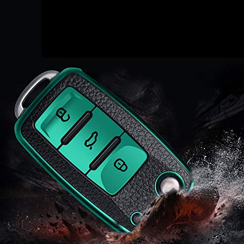 Специальный чехол для смарт-ключа VW, держатель для ключей, стильный и удобный на ощупь, роскошный, подходит для Skoda Polo Jetta Golf 7 Golf R Passat Altia